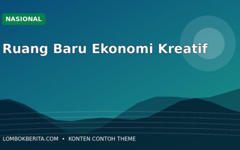 Ekonomi Kreatif Menjadi Ruang Baru bagi Generasi Muda